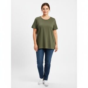 NWOT Torrid Olive Green Casual‎ Basic Everyday T-Shirt Size 0